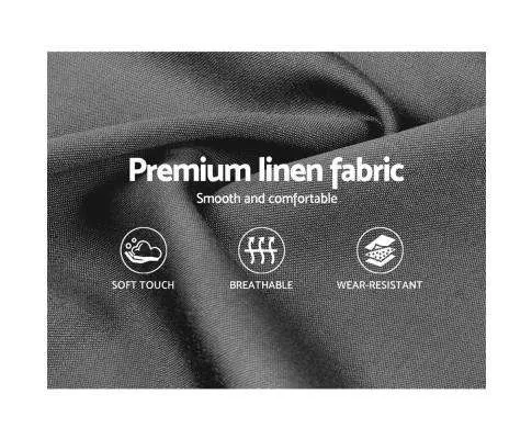 TIYO Gas Lift Bed Frame Base With Storage Mattress Fabric - Grey