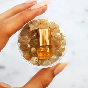 Topaz Perfume Oil Concentrate Mini Rollie with Gemstones by Sage