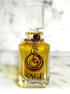 Topaz Vanity Bottle by Sage, Pure Perfume Oil Concentrate