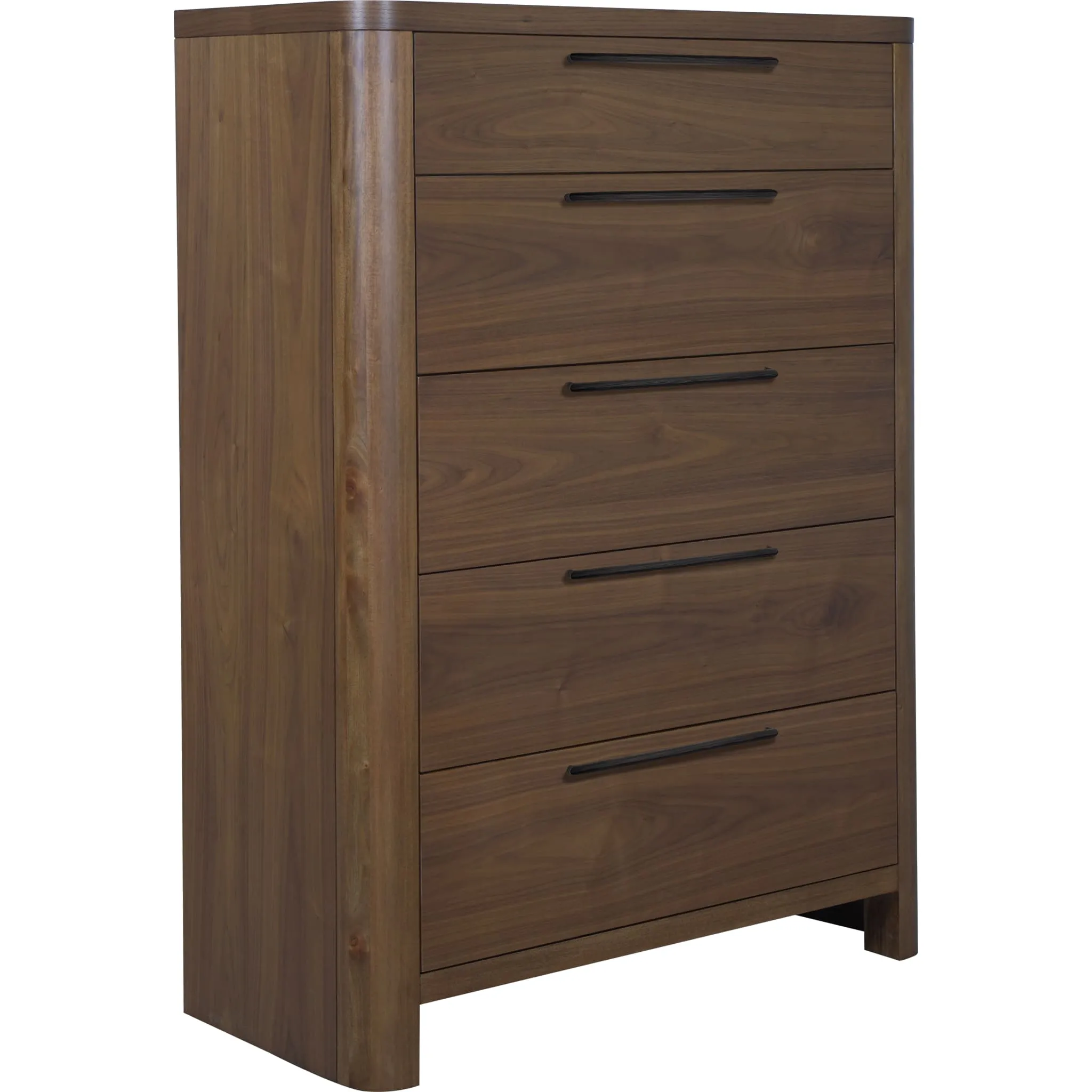 Totes Five Drawer Chest in English Walnut