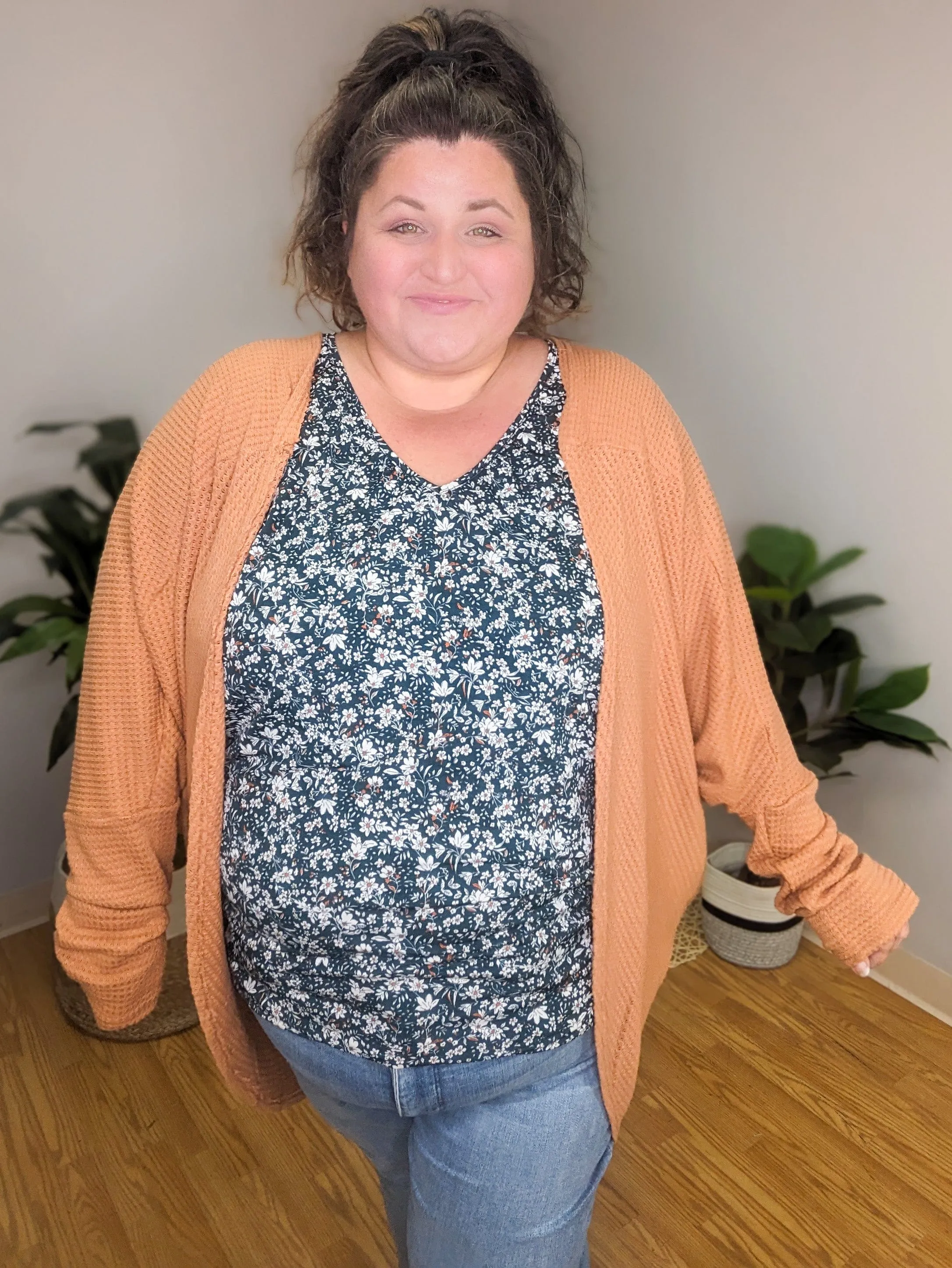 Transformation Complete Waffle Cocoon Cardigan (many colors)