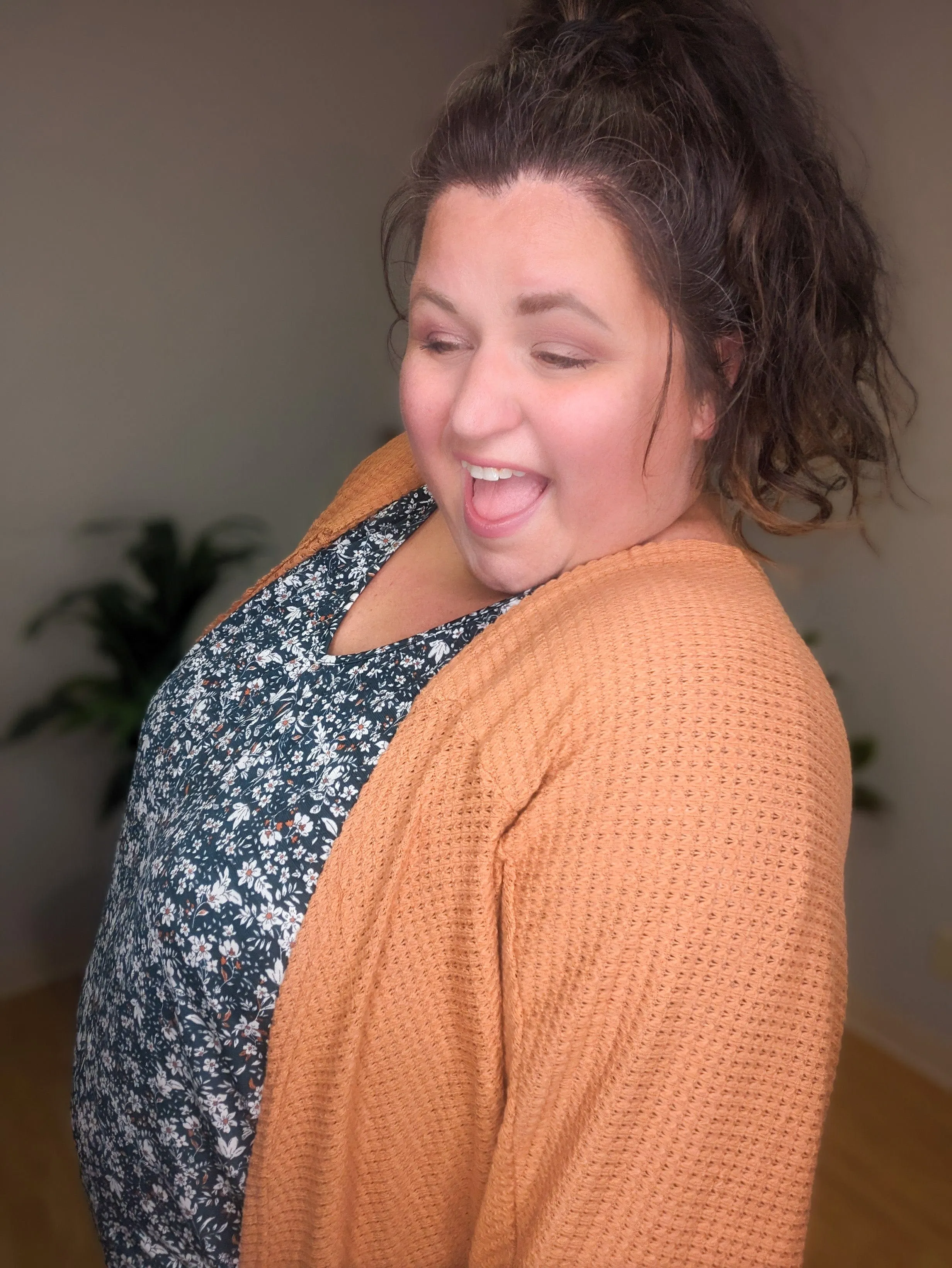 Transformation Complete Waffle Cocoon Cardigan (many colors)