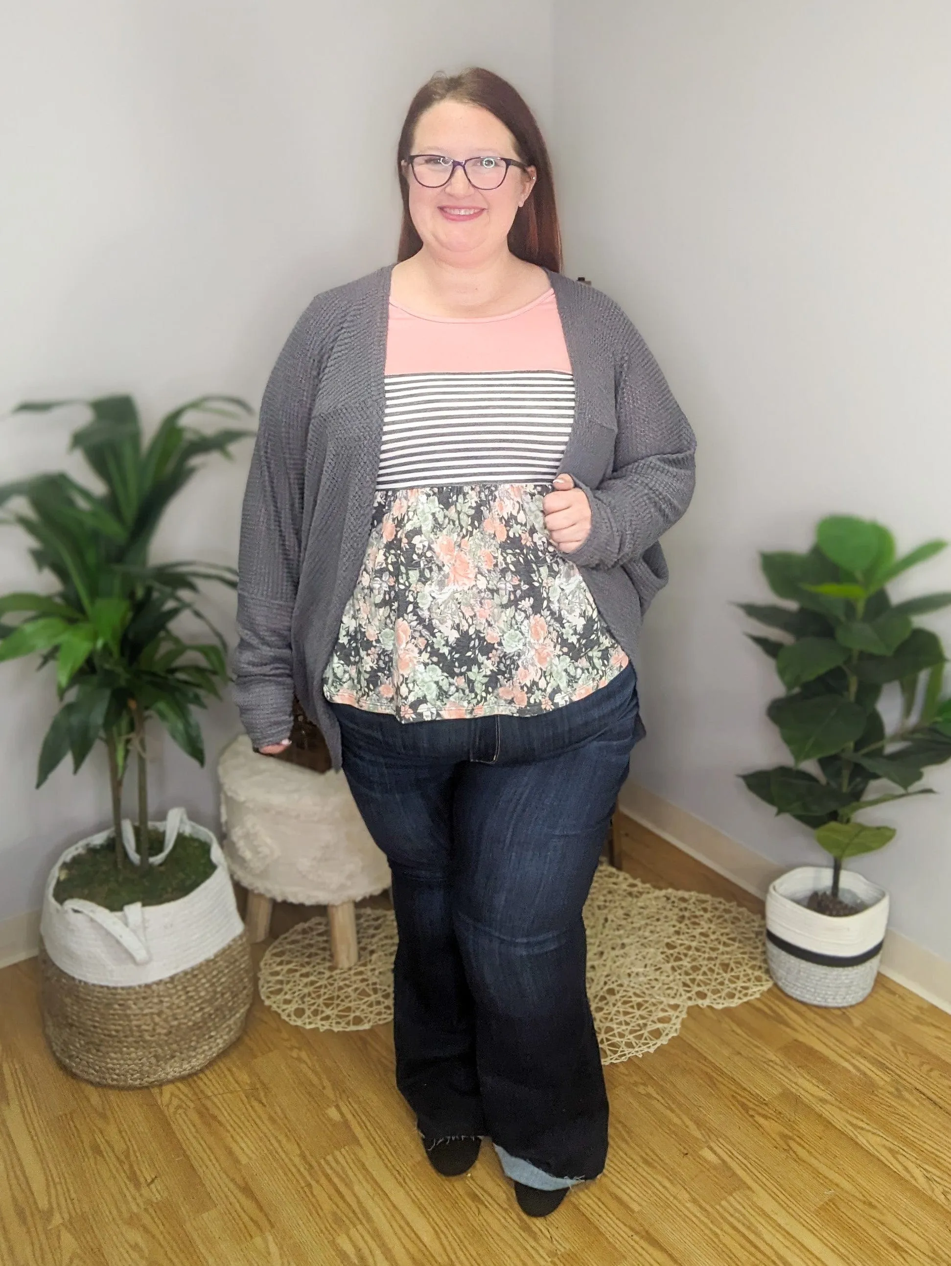 Transformation Complete Waffle Cocoon Cardigan (many colors)
