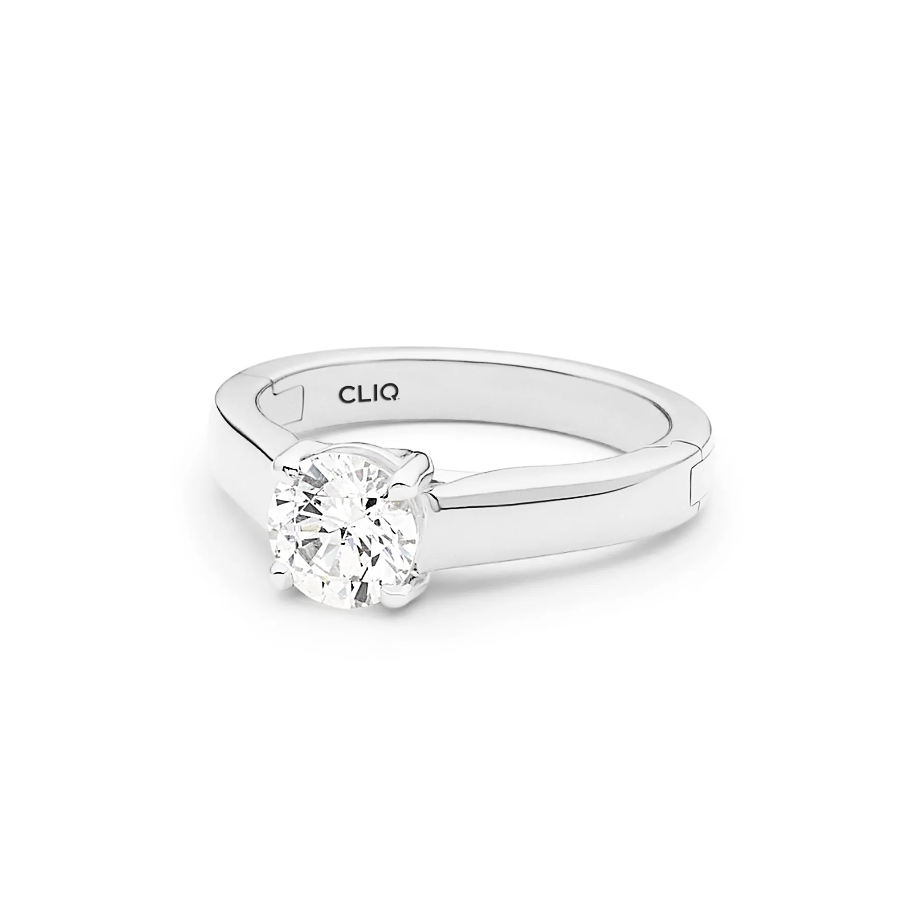 Trellis Solitaire Engagement Ring
