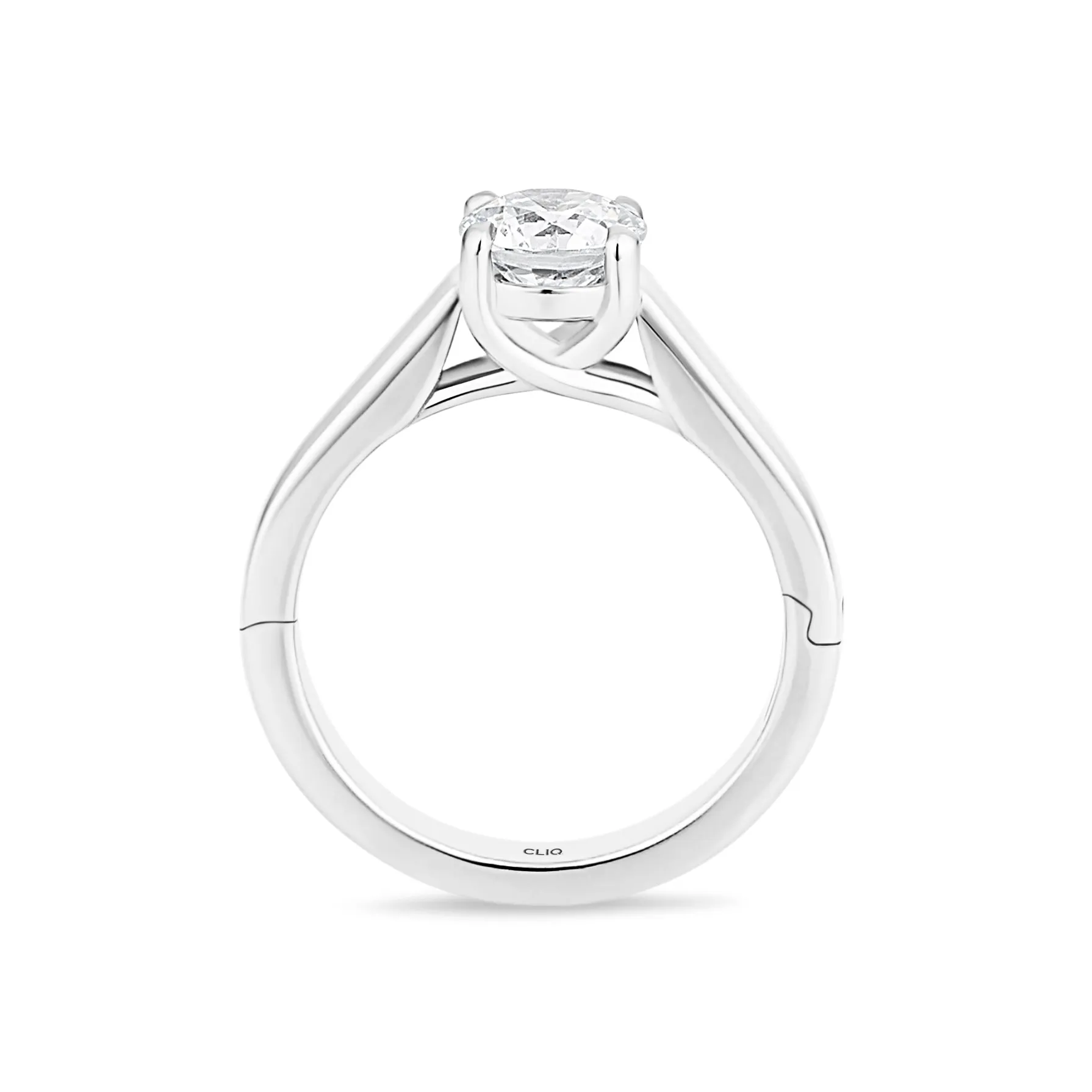 Trellis Solitaire Engagement Ring