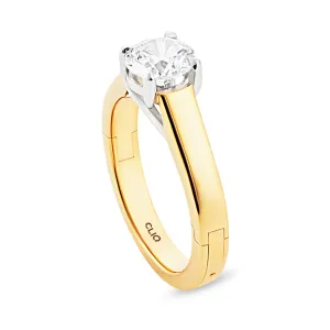 Trellis Solitaire Engagement Ring