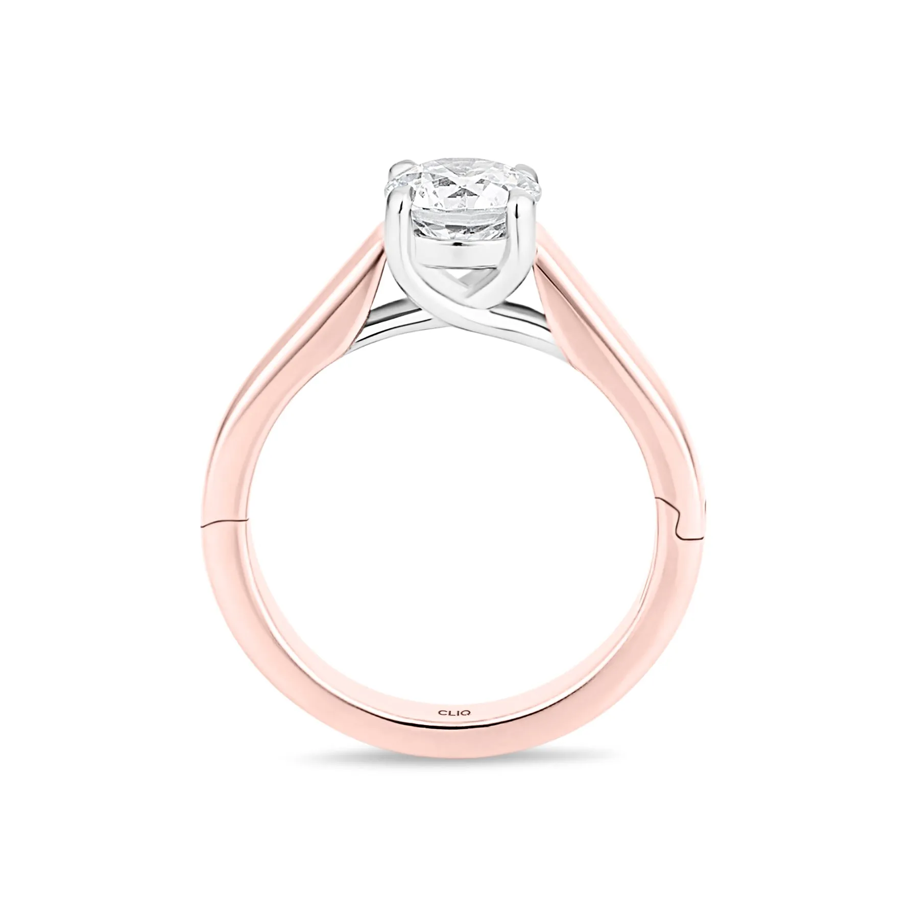 Trellis Solitaire Engagement Ring