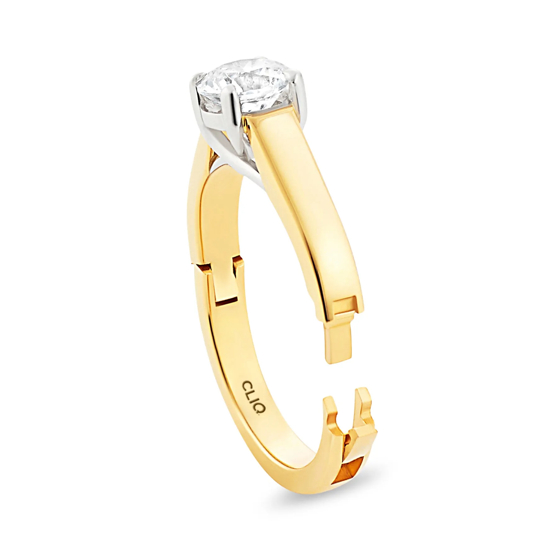 Trellis Solitaire Engagement Ring