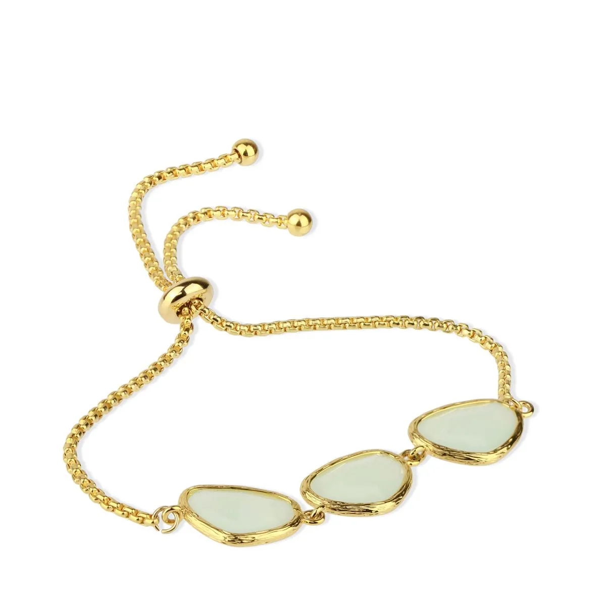 Triple Pendant Linked Bracelet
