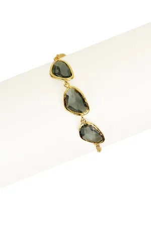 Triple Pendant Linked Bracelet