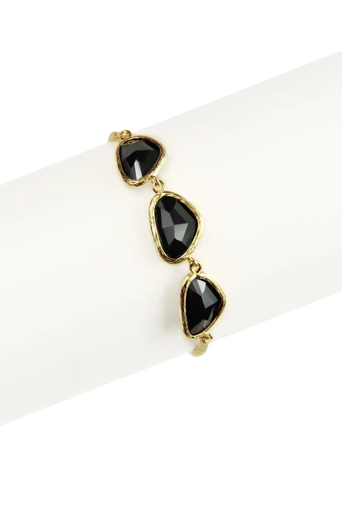 Triple Pendant Linked Bracelet