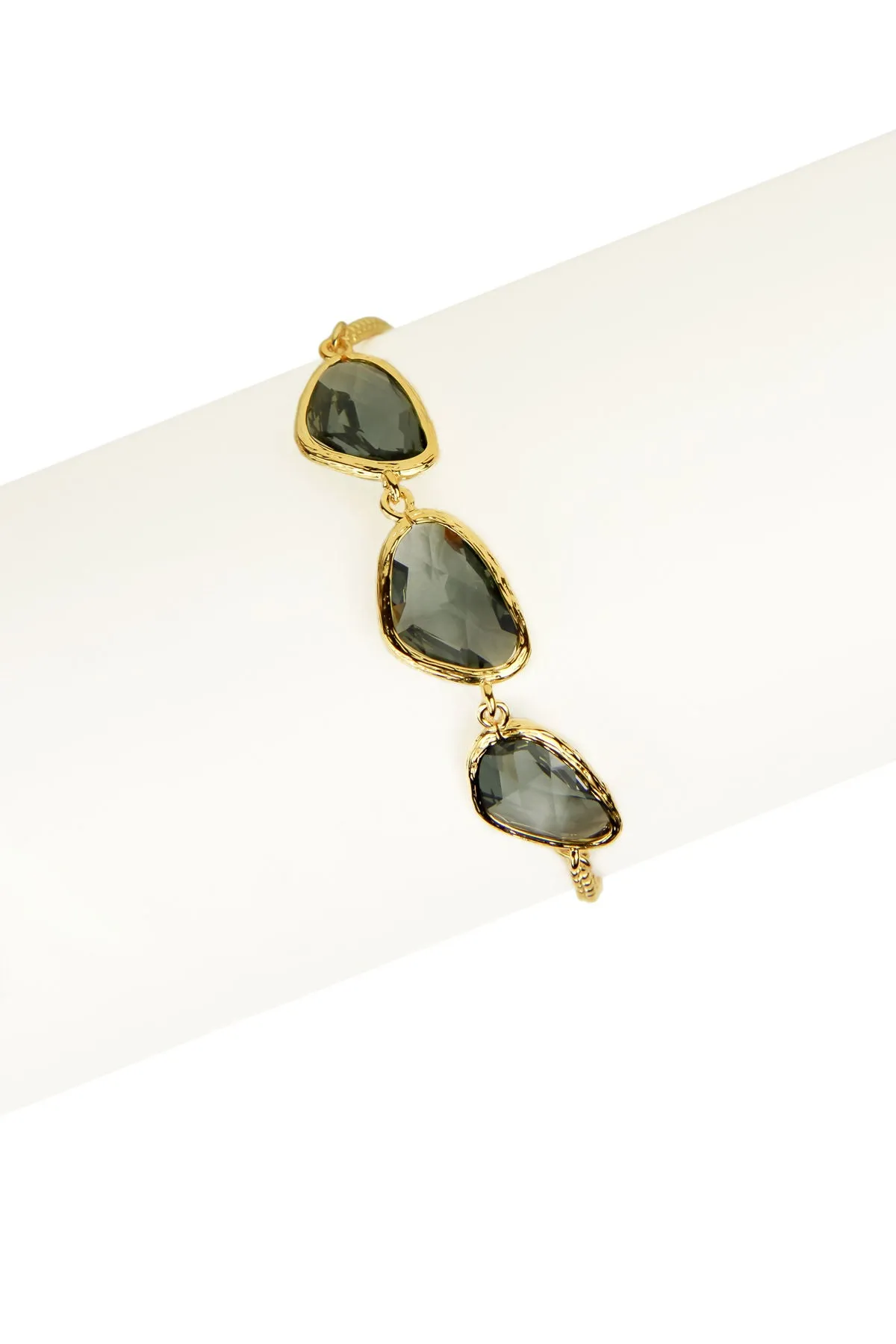 Triple Pendant Linked Bracelet