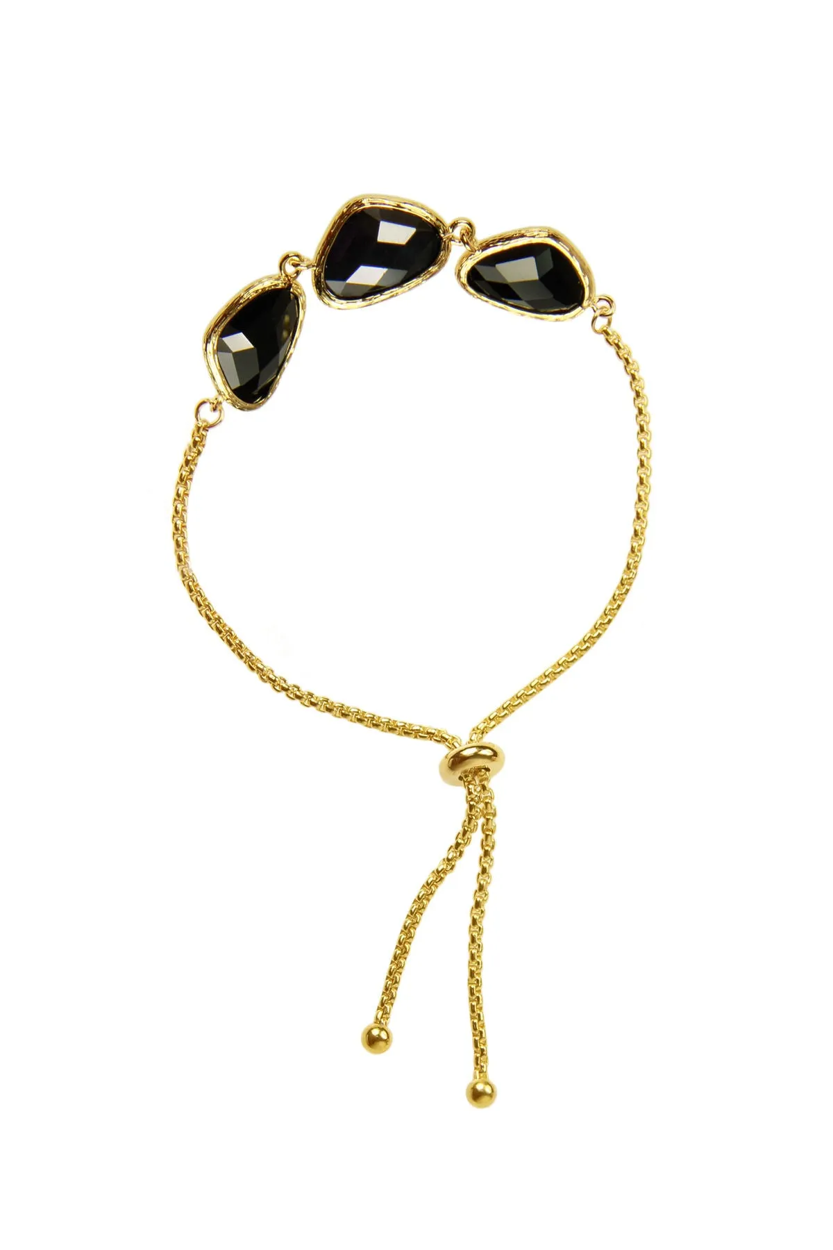 Triple Pendant Linked Bracelet