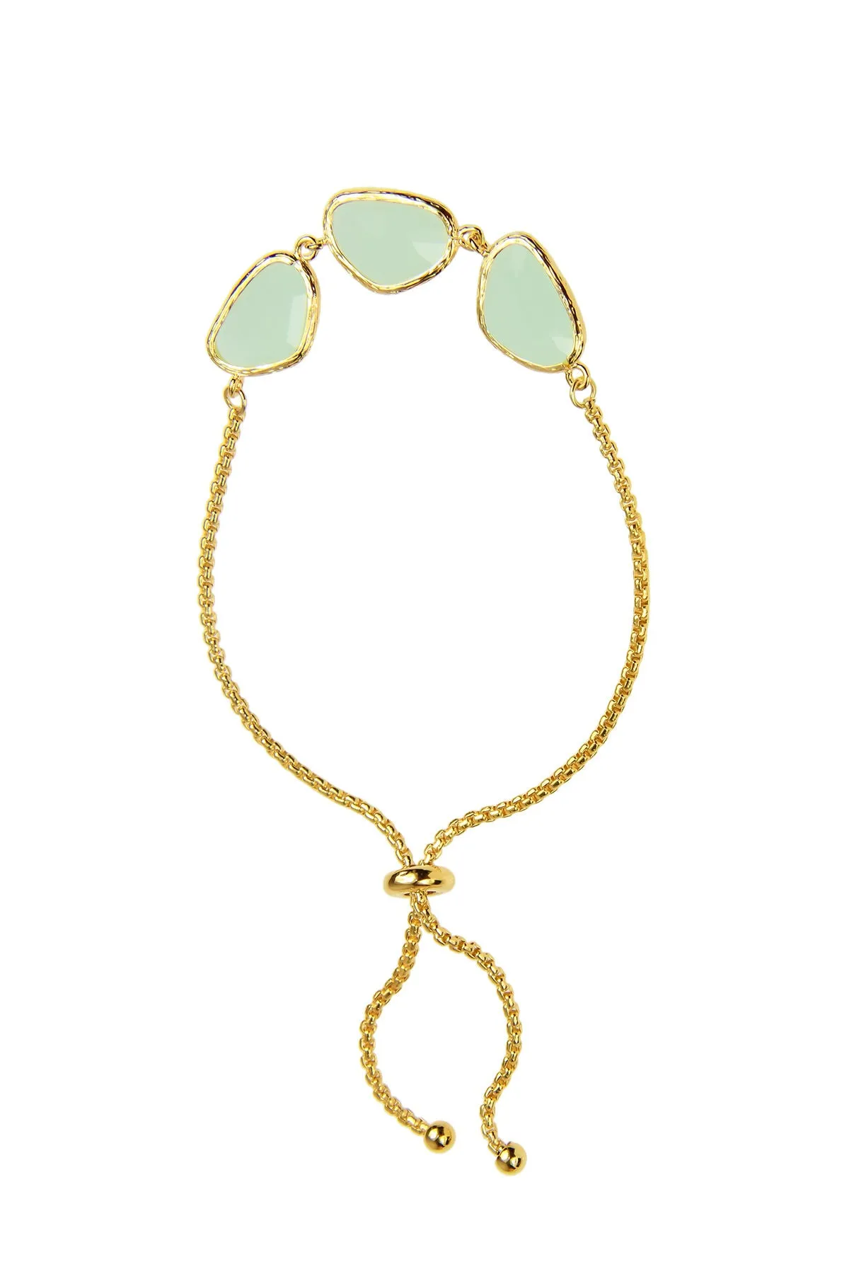 Triple Pendant Linked Bracelet