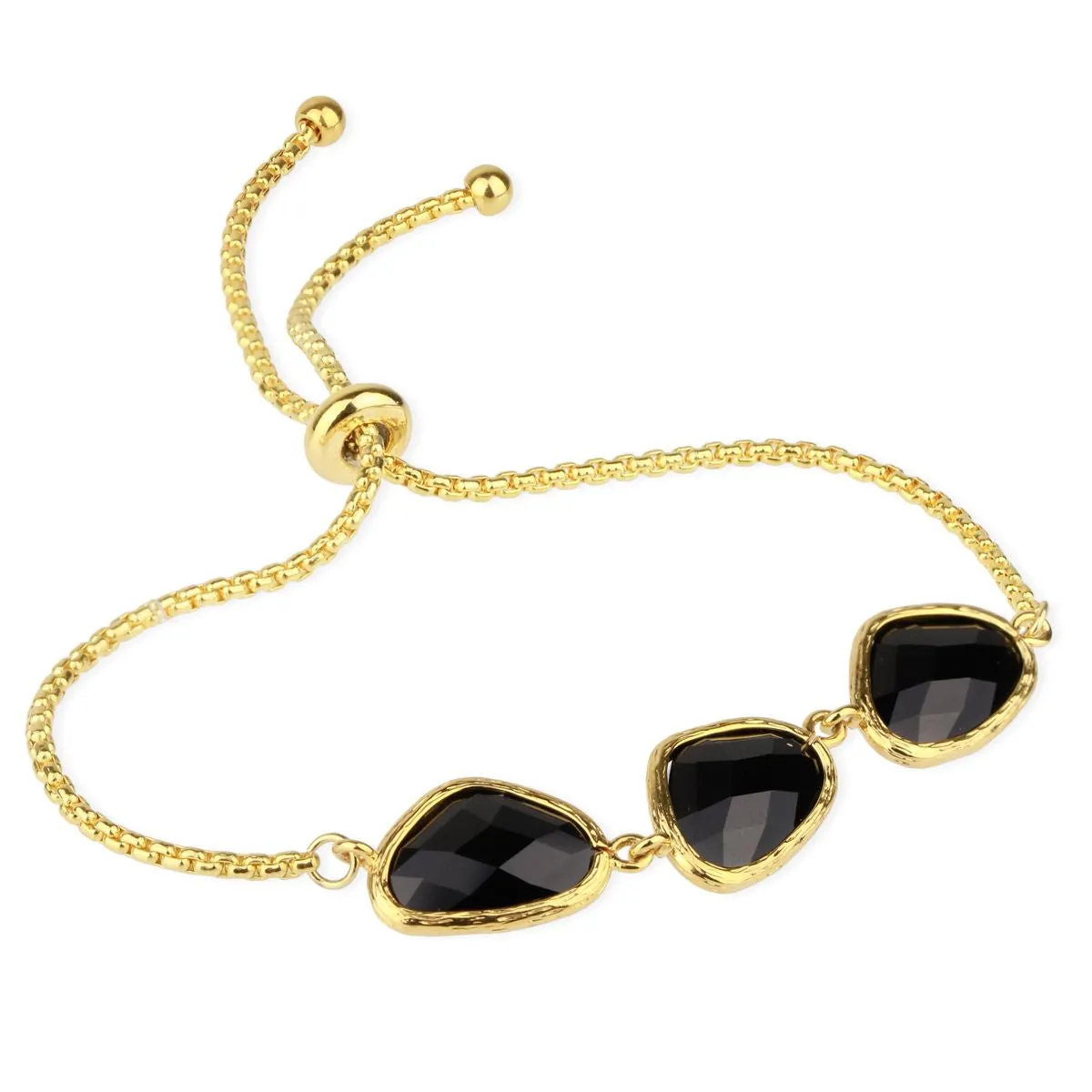 Triple Pendant Linked Bracelet