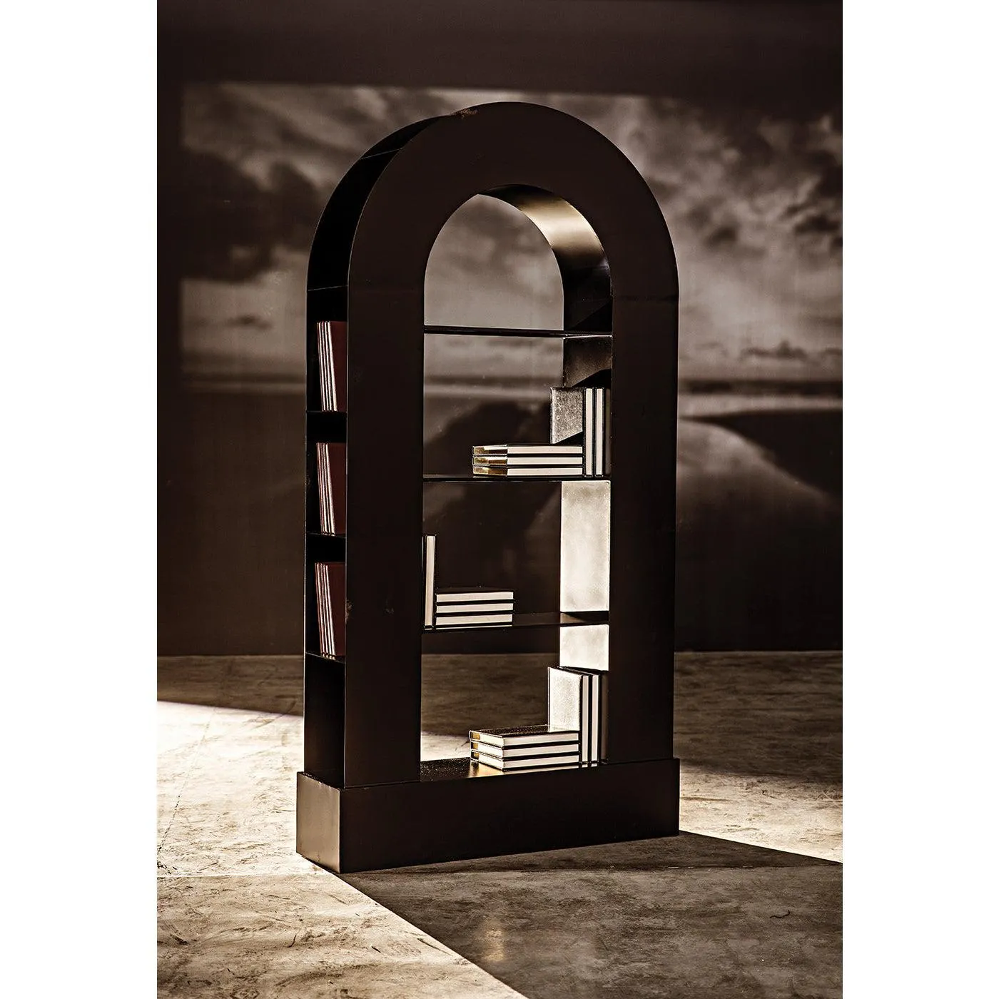 Triumph Bookcase, Black Steel