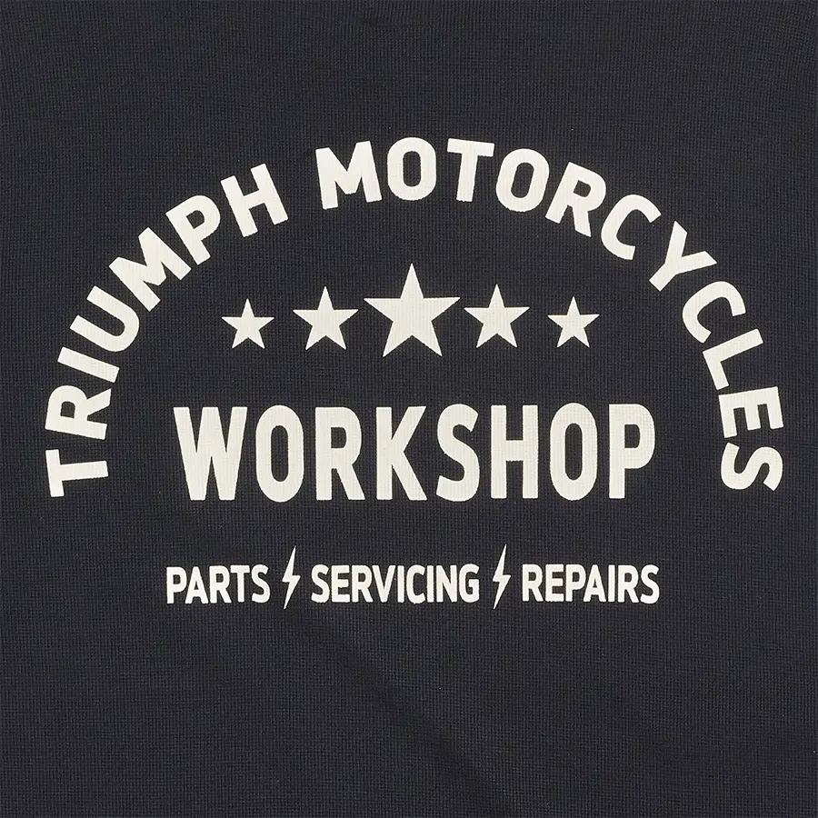Triumph Harker Checkerboard Long Sleeve Tee in Black and White