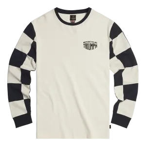Triumph Harker Long Sleeve T-Shirt - Bone/Black