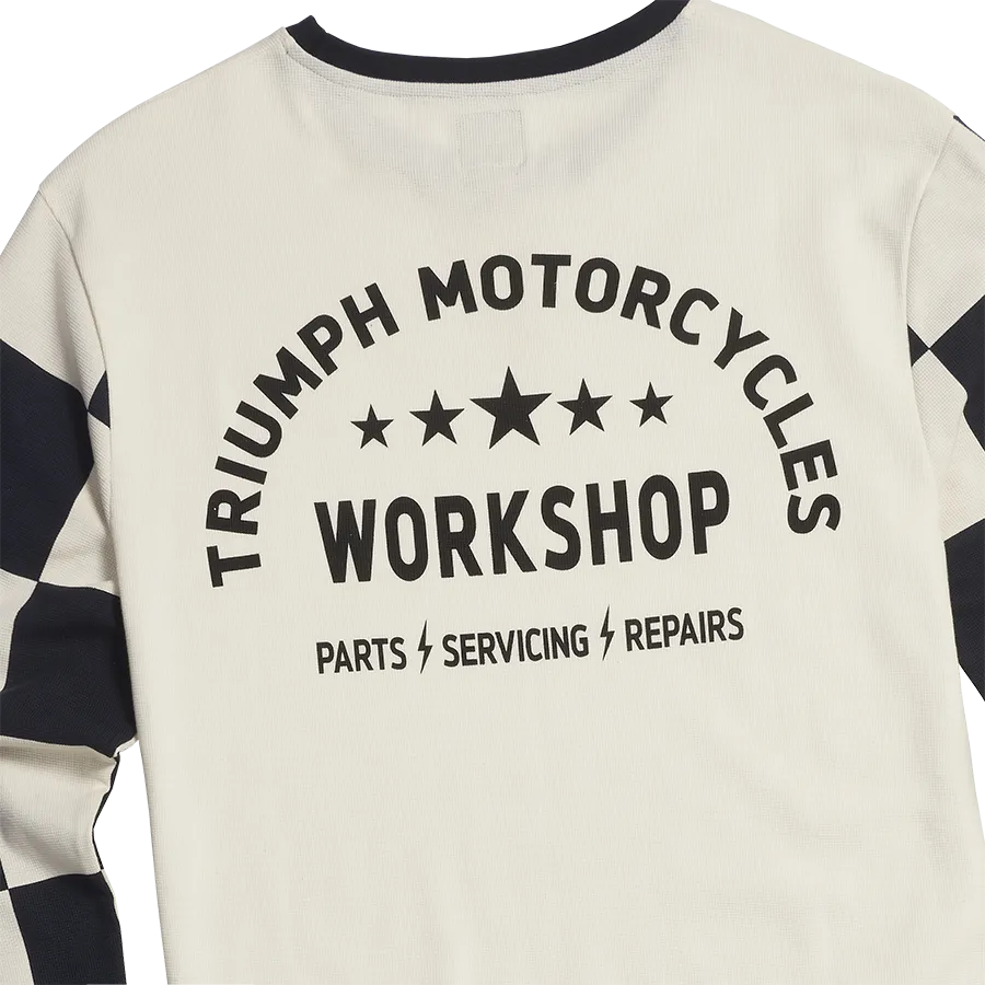 Triumph Harker Long Sleeve T-Shirt - Bone/Black