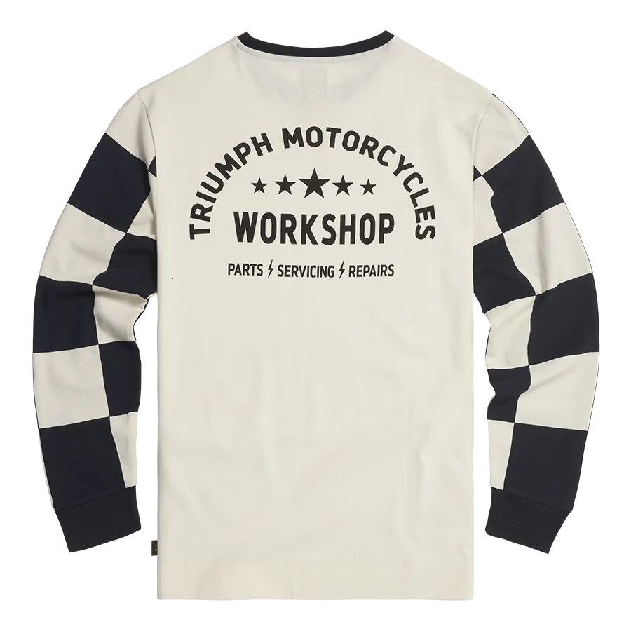 Triumph Harker Long Sleeve T-Shirt - Bone/Black