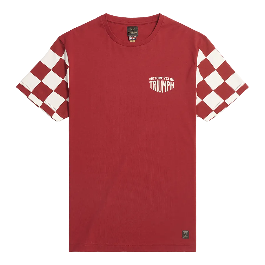 Triumph Preston T-Shirt - Red/Bone