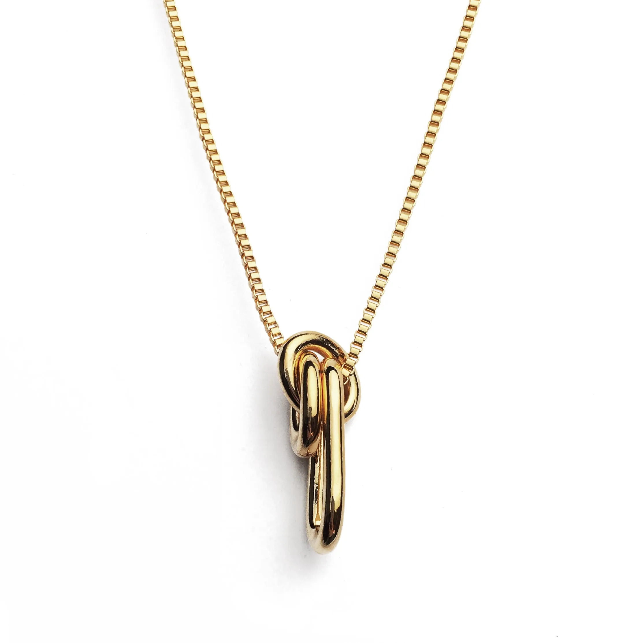Trés Link Necklace in Gold
