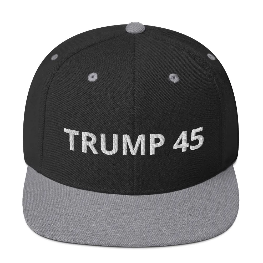 TRUMP 45 Snapback Hat
