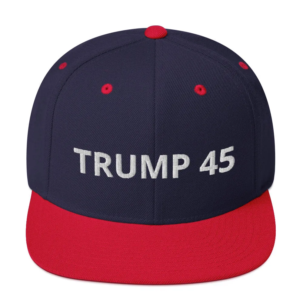 TRUMP 45 Snapback Hat