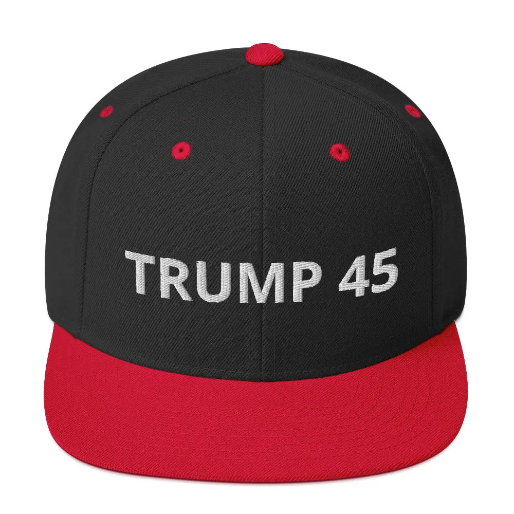 TRUMP 45 Snapback Hat
