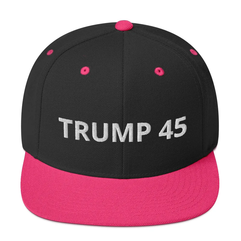 TRUMP 45 Snapback Hat