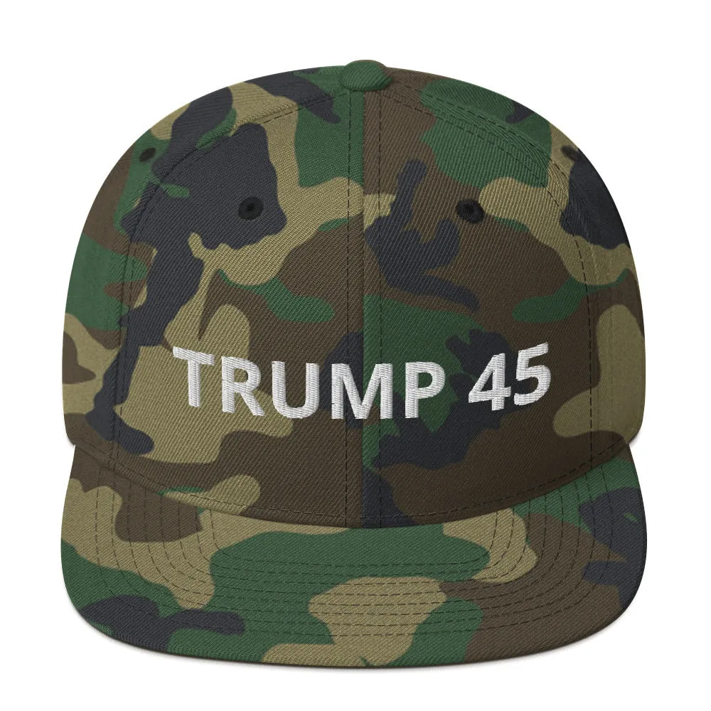 TRUMP 45 Snapback Hat