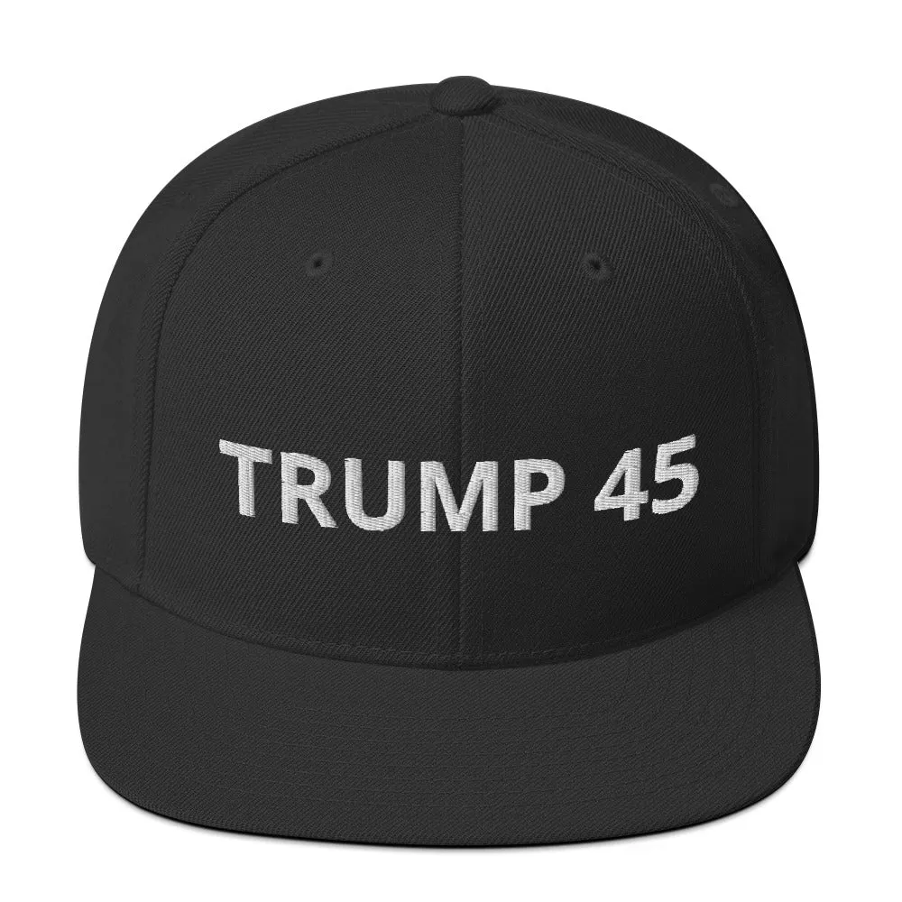 TRUMP 45 Snapback Hat
