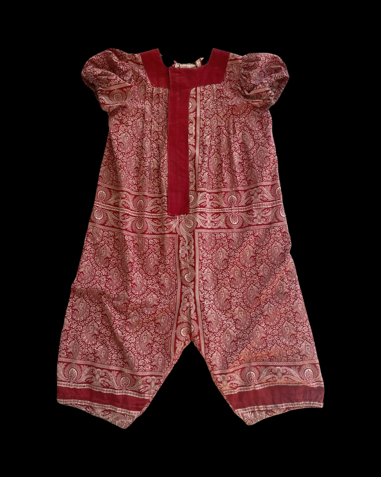 Turn Of The Century Handmade Turkey Red Playsuit