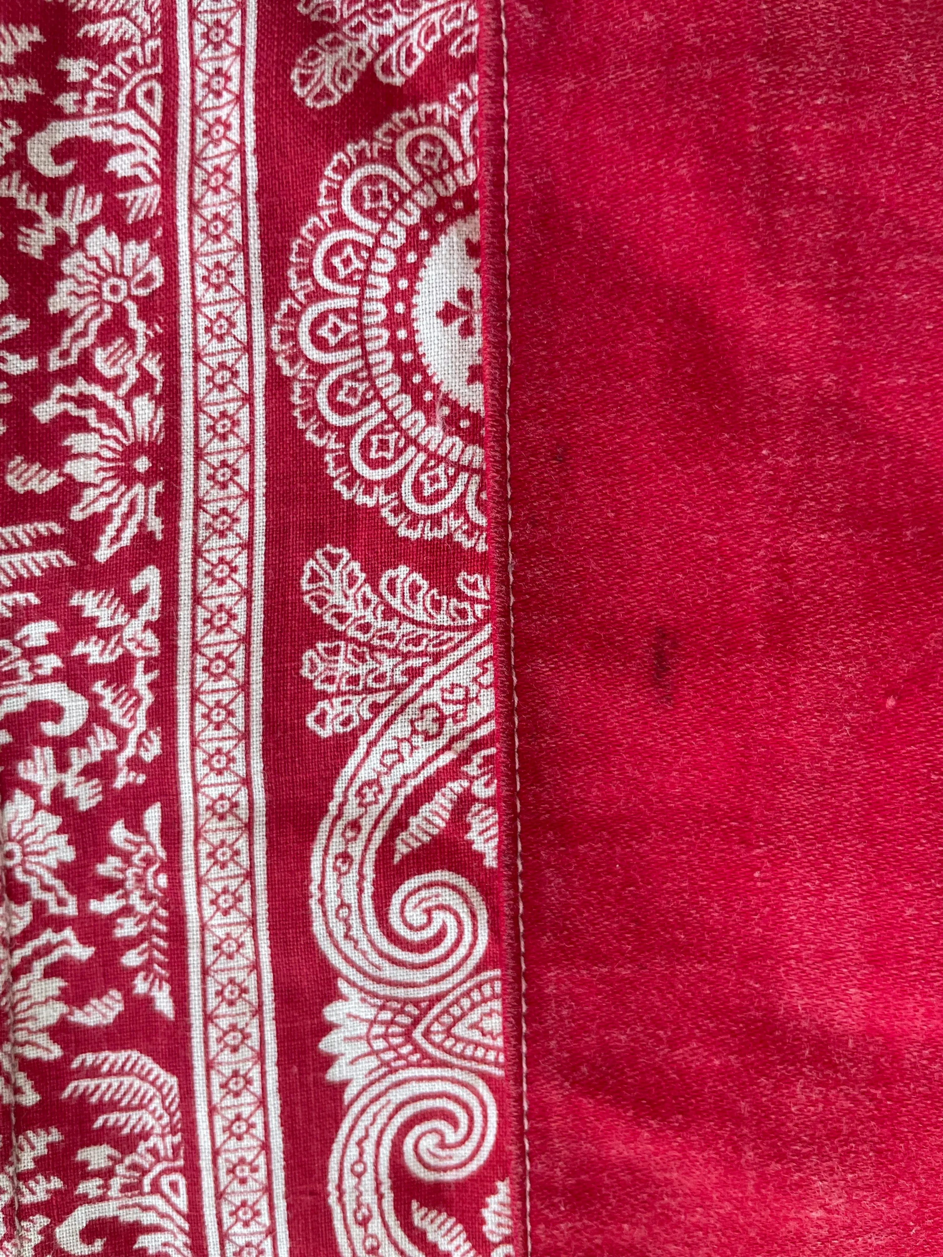 Turn Of The Century Handmade Turkey Red Playsuit