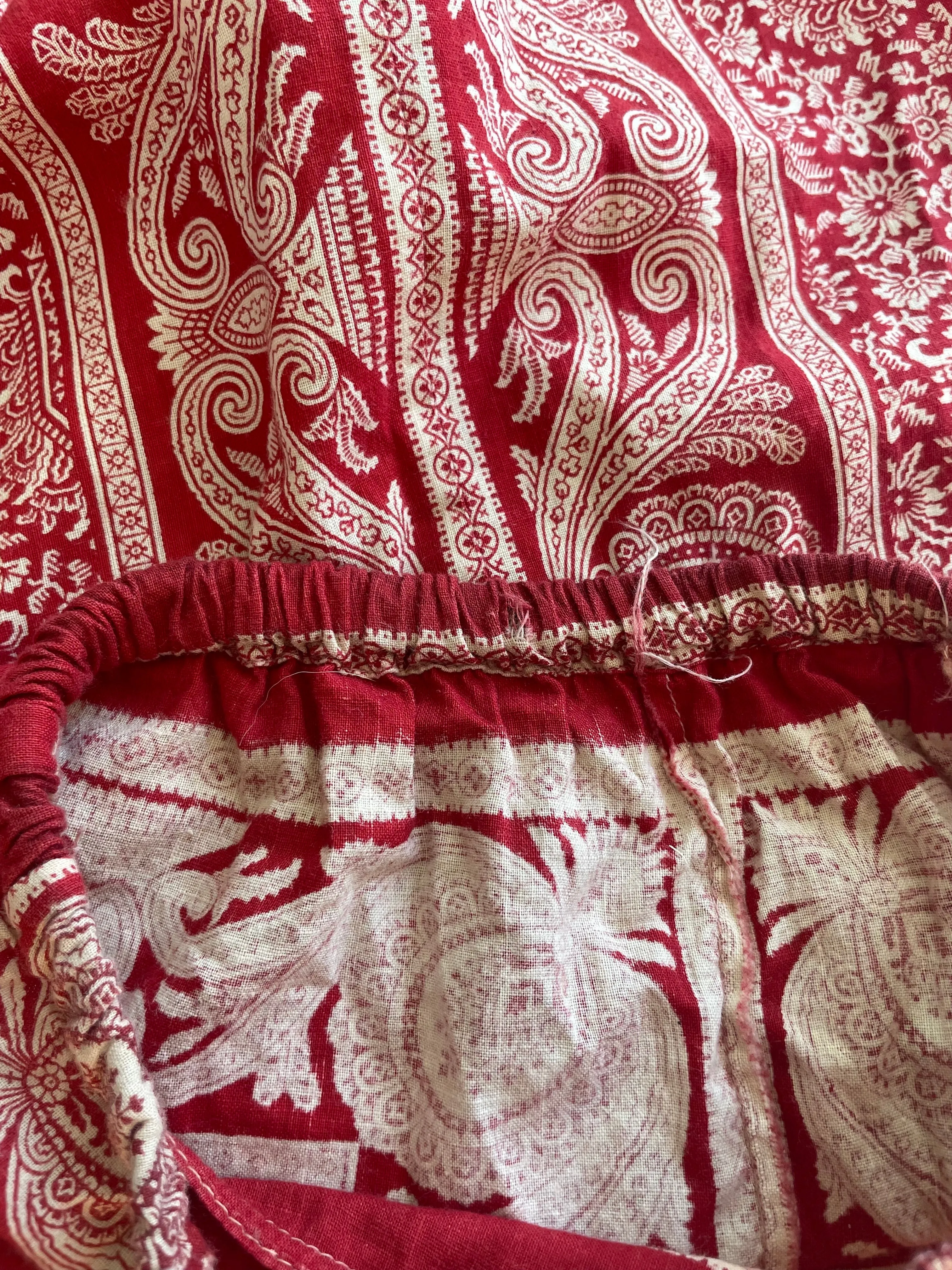 Turn Of The Century Handmade Turkey Red Playsuit