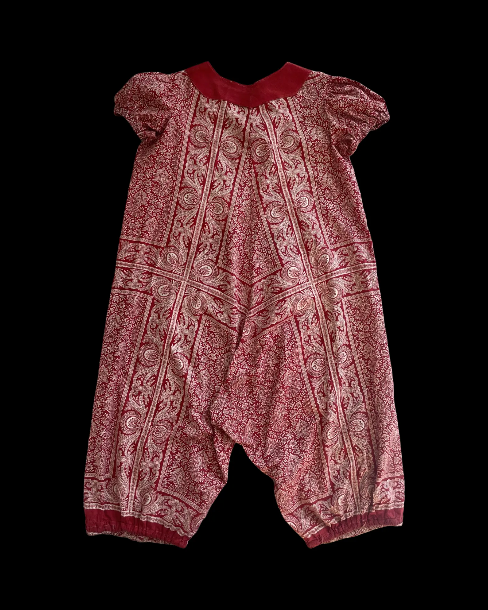 Turn Of The Century Handmade Turkey Red Playsuit