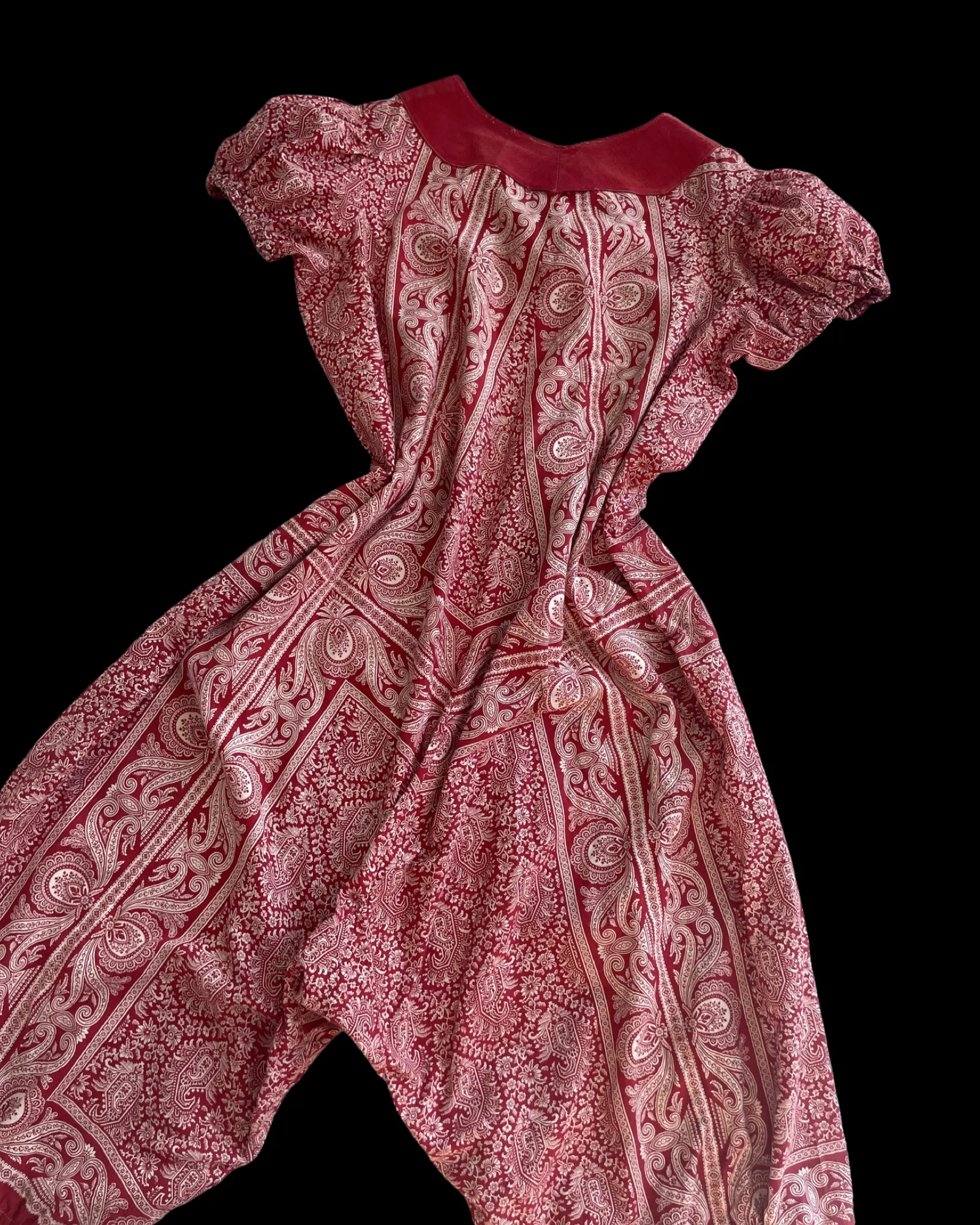 Turn Of The Century Handmade Turkey Red Playsuit
