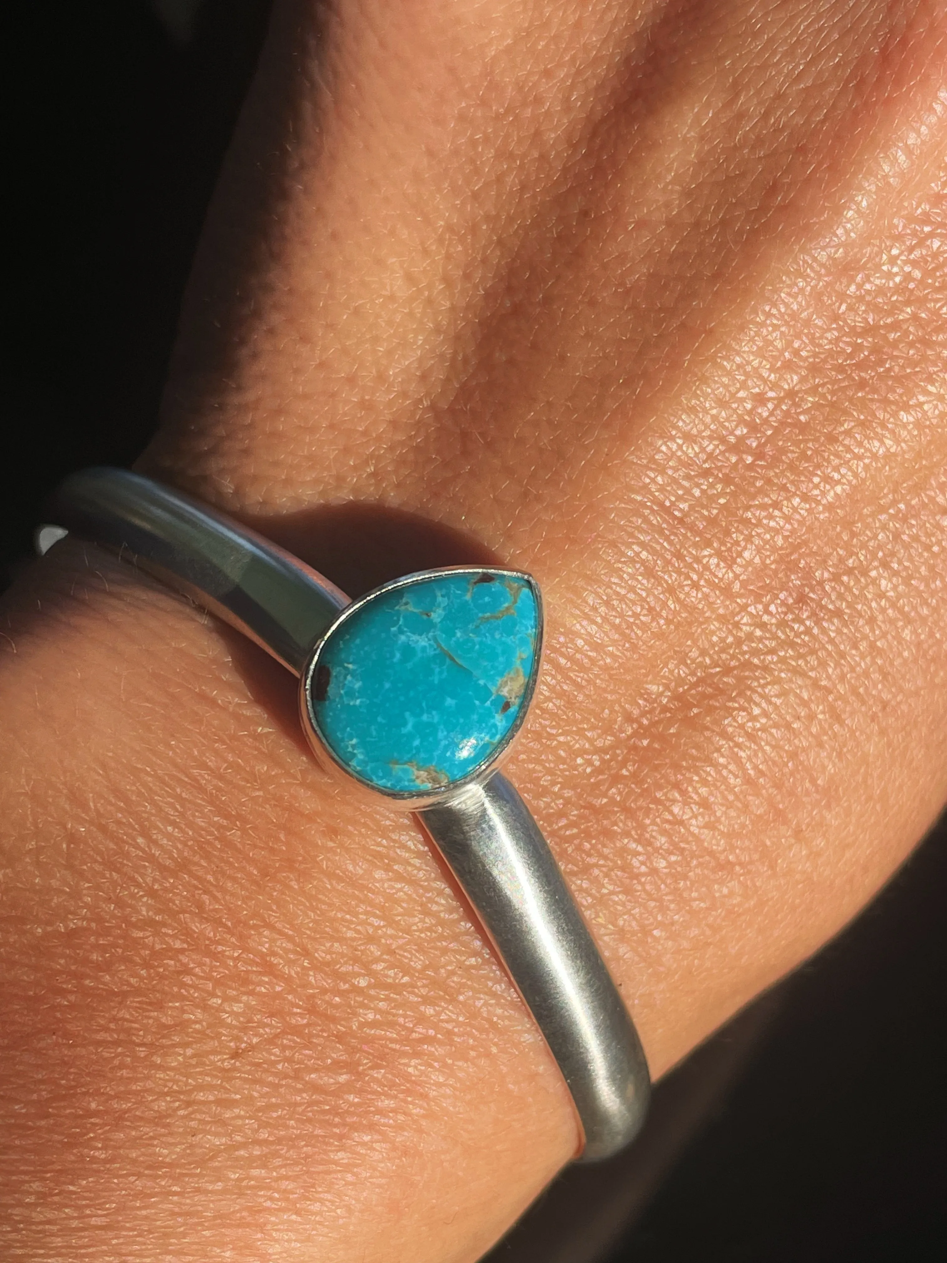 Turquoise Subtle Drop Cuff