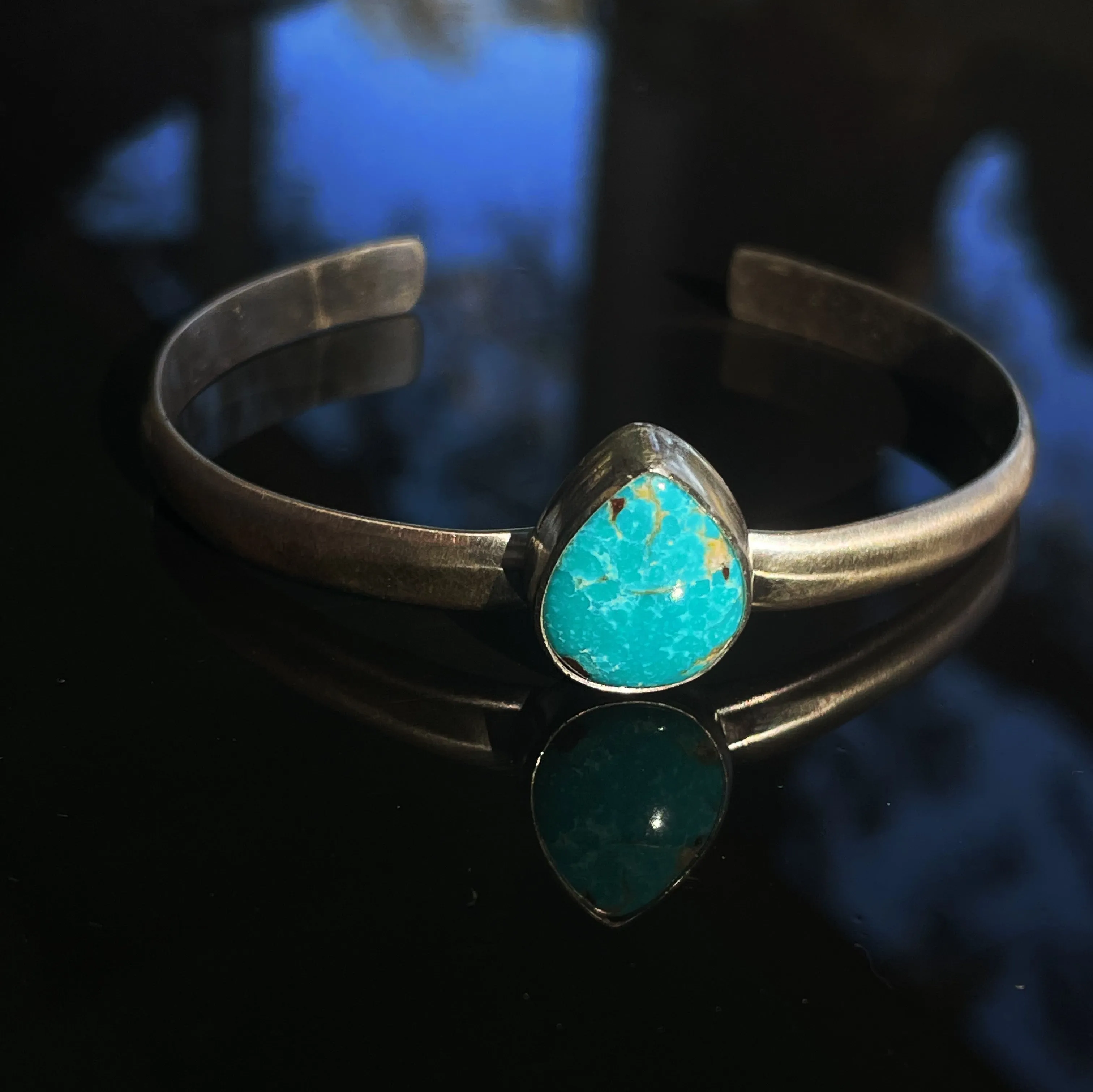 Turquoise Subtle Drop Cuff
