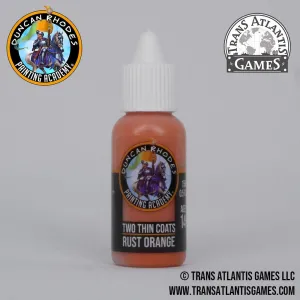 Two Thin Coats by Duncan Rhodes - Rust Orange