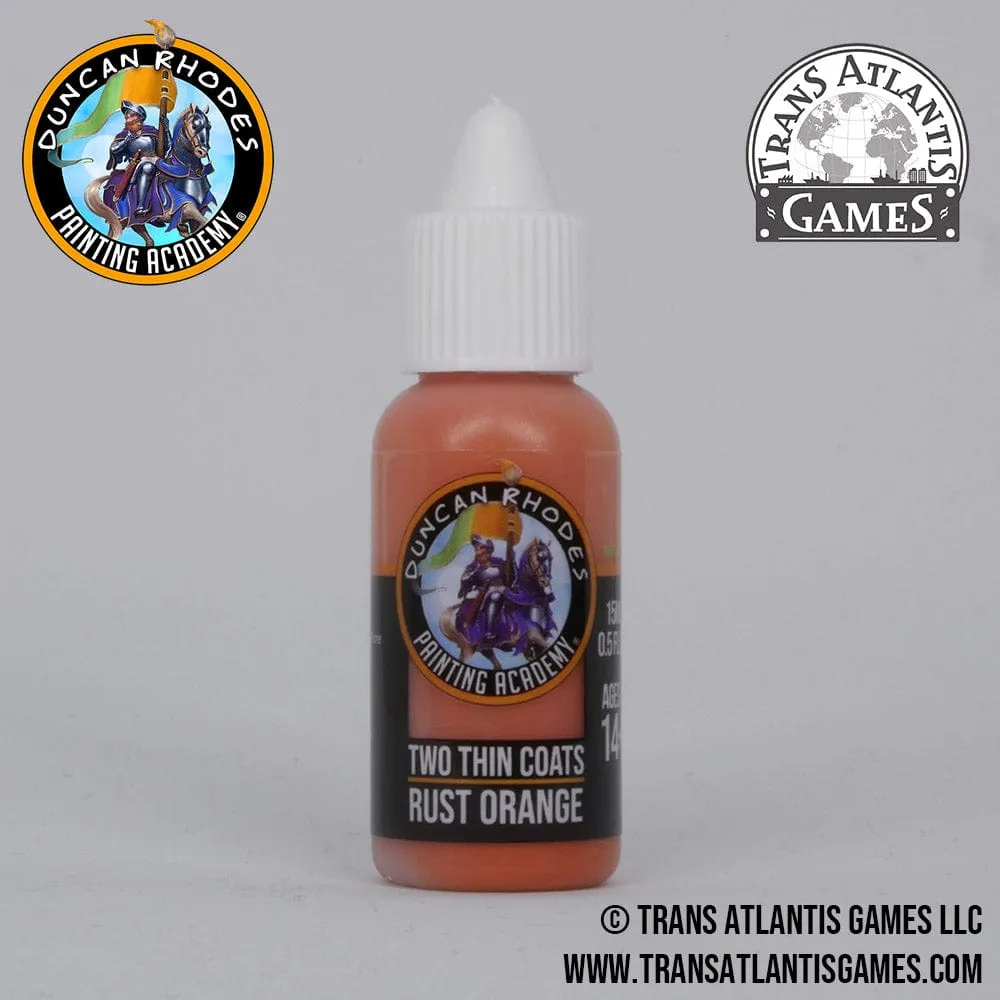 Two Thin Coats by Duncan Rhodes - Rust Orange