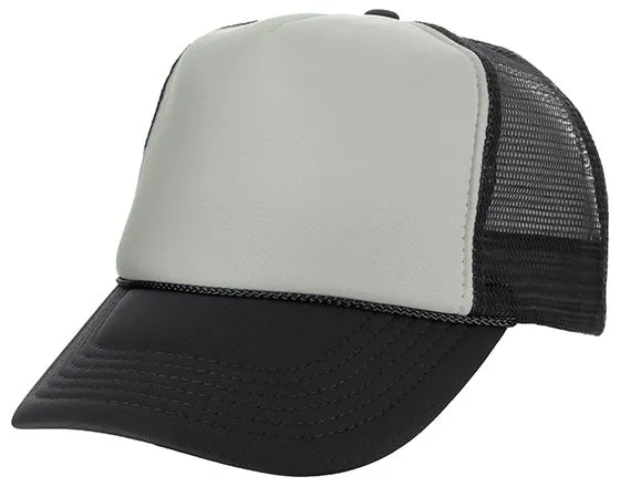 Two Tone Polyester Mesh Back Trucker Hat