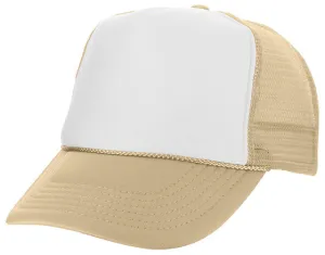 Two Tone Polyester Mesh Back Trucker Hat