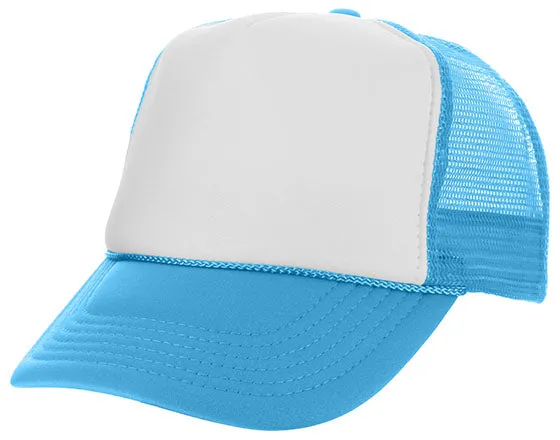 Two Tone Polyester Mesh Back Trucker Hat
