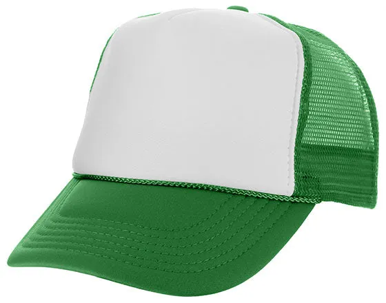 Two Tone Polyester Mesh Back Trucker Hat