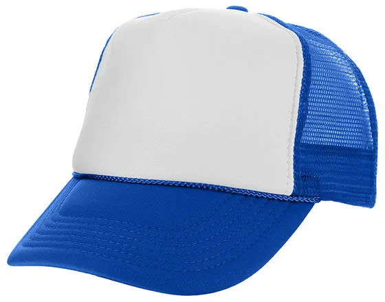 Two Tone Polyester Mesh Back Trucker Hat