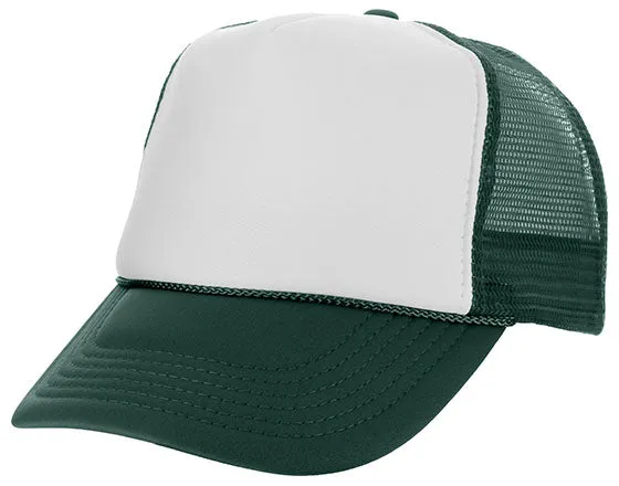 Two Tone Polyester Mesh Back Trucker Hat