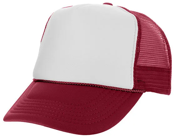 Two Tone Polyester Mesh Back Trucker Hat