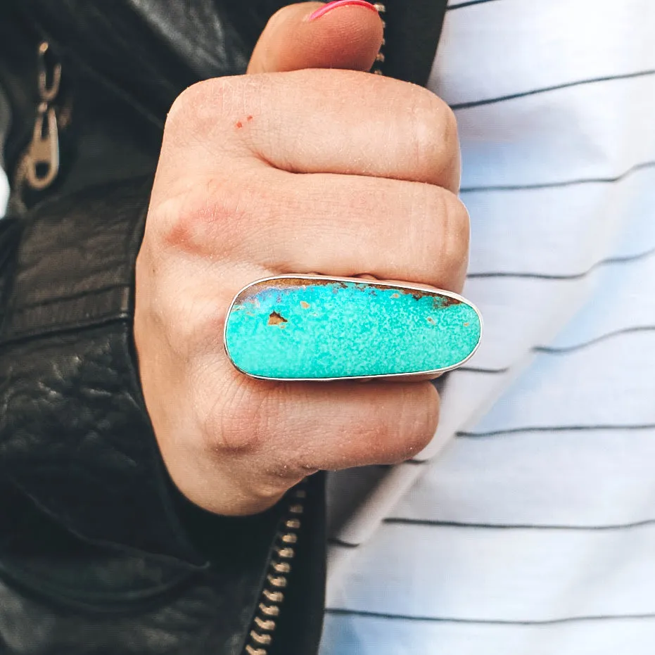 Tyrone Turquoise Ring #1 - Size 7.5