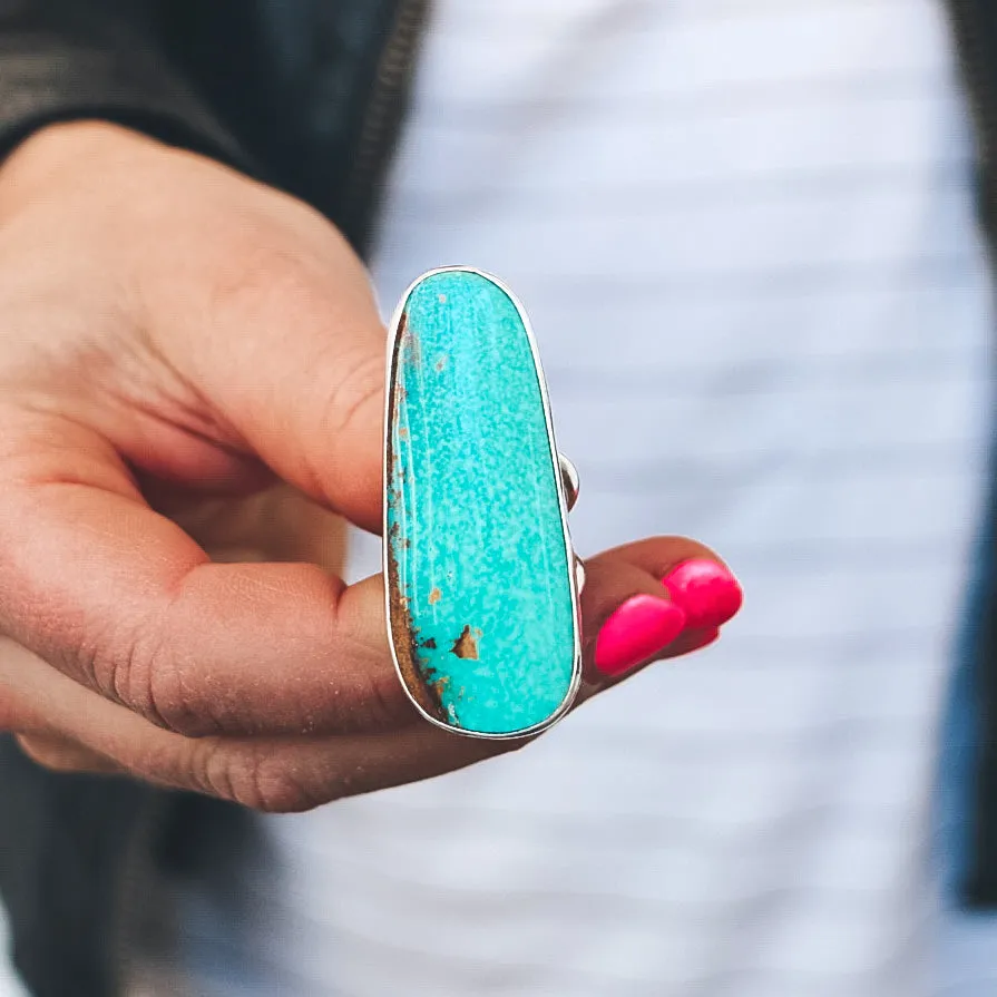 Tyrone Turquoise Ring #1 - Size 7.5
